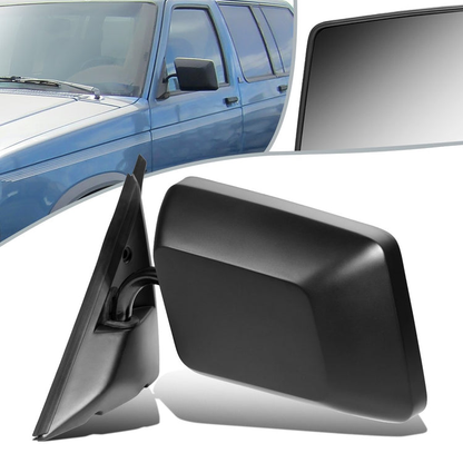 RETROVISOR MIRROR - OEM - 82-93 CHEVY S10, SONOMA, JIMMY - MANUAL - TEXTURED - BLACK - LEFT