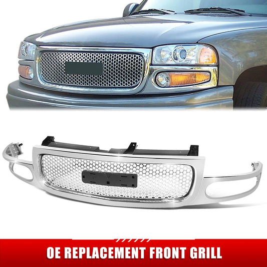 PARRILLA GRILLE - GC YUKN '00-'06/ GRILLE ASS'Y/ CHROME/SILVER/ (W/DANALI PKG)//PARTS.NO,GM1200510//OEM NO,15764319