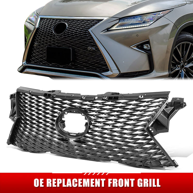PARRILLA GRILLE - LX RX350/RX200T '16-'19/20-ON/ GRILLE ASS'Y 16-19/ UPPER W/PAINTED DARK GRAY/ W/SENSOR  W/VIEW CAMERA/ W/F SPORT (EU=USA)