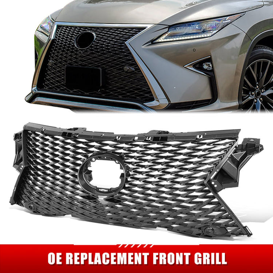 PARRILLA GRILLE - LX RX350/RX200T '16-'19/20-ON/ GRILLE ASS'Y 16-19/ UPPER W/PAINTED DARK GRAY/ W/SENSOR  W/VIEW CAMERA/ W/F SPORT (EU=USA)