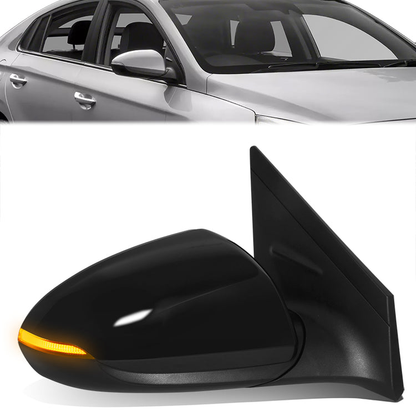 RETROVISOR MIRROR - OE STYLE - HYUNDAI IONIQ 18-21 - WITH POWER WITH TURN SIGNAL WITH BLIND SPOT - PLUG-IN WITH ULTIMATE PACKAGE ONLY - PASSENGER SIDE - PAINT TO MATCH - BLACK