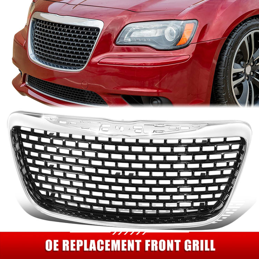 PARRILLA GRILLE - CR 300C 11-14/15-22/ GRILLE ASS'Y 11-14/ CHROME/BRIGHT BLACK/ (SRT8) (MFV)//PARTS.NO,CH1200386//OEM NO,1SF04SZ0AA