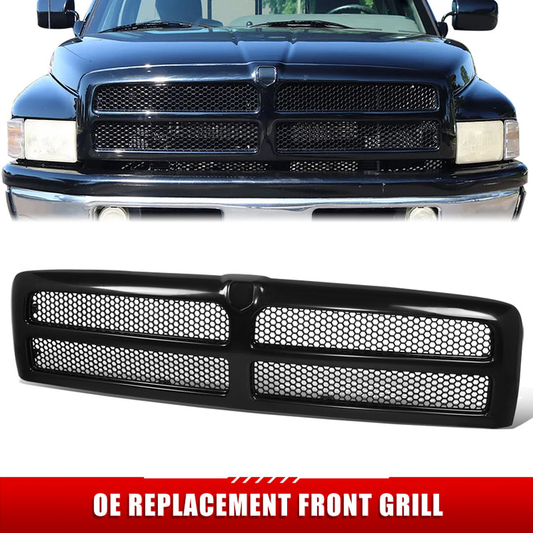 PARRILLA GRILLE - DG RAM '94-'01/ GRILLE ASS'Y/ BLACK W/BLACK FRAME/ 68031295AA=5EZ51RX8//PARTS.NO,CH1200188//OEM NO,68031295AA