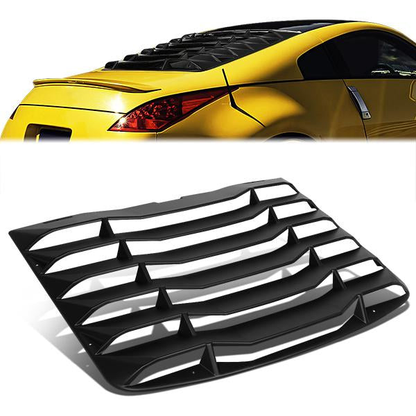 nan REAR WINDOW LOUVER - 03-08 NISSAN 350Z COUPE - ABS