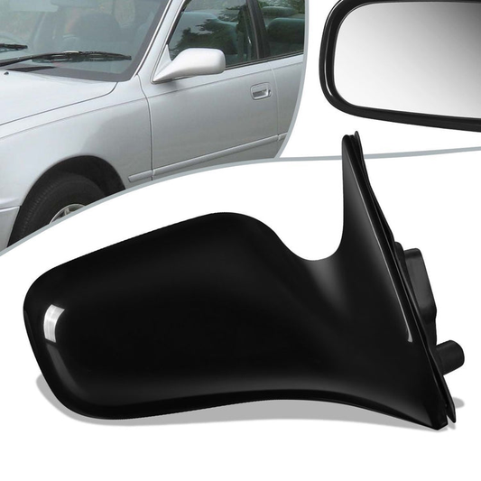 RETROVISOR MIRROR - OEM - 92-96 TOYOTA CAMRY - POWERED - PAINTABLE - BLACK - RIGHT
