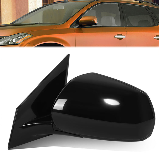 RETROVISOR MIRROR - OE STYLE - NISSAN MURANO 03-04 - WITH POWER WITH HEATED WITH MEMORY - DRIVER SIDE - PAINT TO MATCH - BLACK