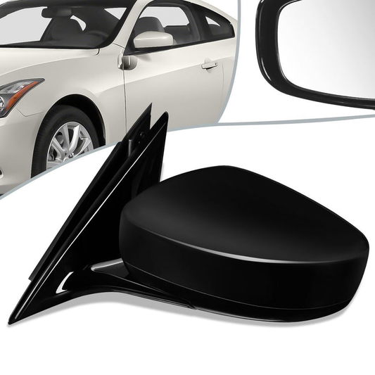 RETROVISOR MIRROR - OEM - 09-13 INFINITI G37 SEDAN / 2015 INFINITI Q40 SEDAN - POWERED - TEXTURED - BLACK - LEFT