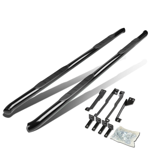 ESTRIBOS 3" - ROUND - 45 DEG - 07-13 ACURA MDX - BLACK