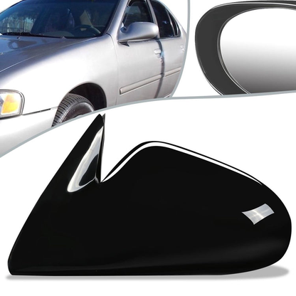 RETROVISOR MIRROR - OEM - 98-99 NISSAN ALTIMA - POWERED - PAINTABLE - BLACK - LEFT