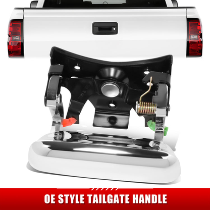 MANIJA DOOR HANDLE COVERS - 99-07 SILVERADO SIERRA 1500-3500 - SILVERADO SIERRA 1500-3500 - ABS PLASTIC / STAINLESS STEEL - SMOOTH BLACK