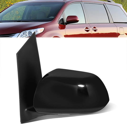 RETROVISOR MIRROR - OE STYLE - TOYOTA SIENNA 11-12 - WITH POWER WITH HEATED WITH MEMORY - DRIVER SIDE - PAINT TO MATCH - BLACK