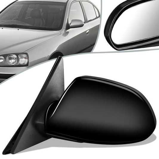 RETROVISOR MIRROR - OEM - 01-06 HYUNDAI ELANTRA GLS/GT - DOES NOT FIT LIMITED MODELS - POWERED - HEATED - BLACK - LEFT