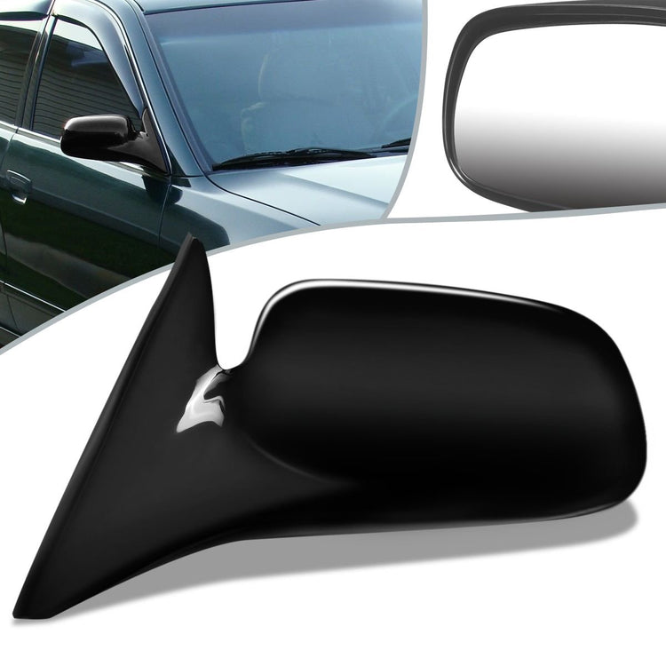 RETROVISOR MIRROR - OEM - 99-03 MITSUBISHI GALANT - POWERED - HEATED - PAINTABLE - BLACK - LEFT