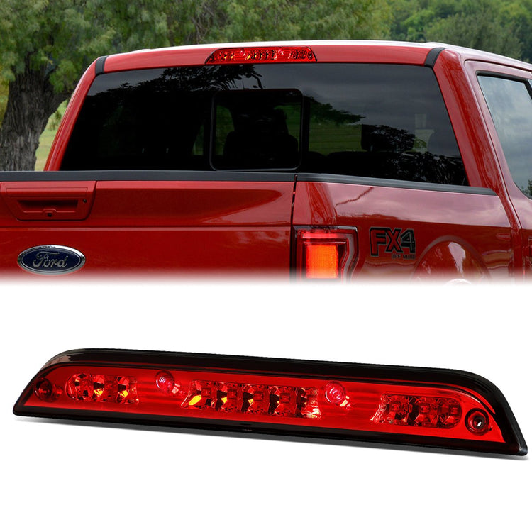 LUZ DE FRENO 15-20 FORD F-150, EXCLUDES RAPTOR MODELS /17-20 F-250, F-350, F-450, F-550 SUPER DUTY MODELS - ONLY FITS MODELS WITH FACORY LED THIRD BRAKE LIGHT - LED - RED
