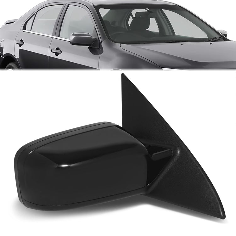 RETROVISOR MIRROR - OE STYLE - FORD FUSION 11-12 - WITH POWER WITH HEATED GLASS WITH BLIND SPOT MIRROR WITH TEXTURED COVER - PASSENGER SIDE - PAINT TO MATCH - BLACK