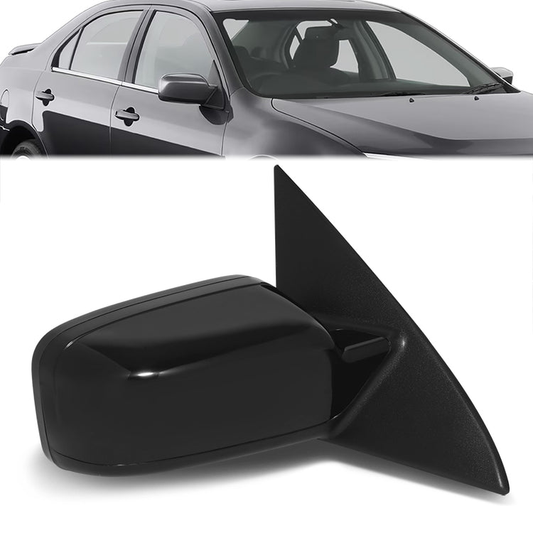 RETROVISOR MIRROR - OE STYLE - FORD FUSION 11-12 - WITH POWER WITH HEATED GLASS WITH BLIND SPOT MIRROR WITH TEXTURED COVER - PASSENGER SIDE - PAINT TO MATCH - BLACK