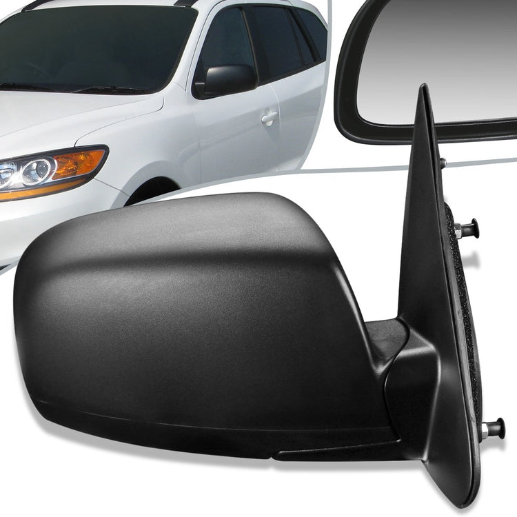 RETROVISOR MIRROR - OEM - 07-09 HYUNDAI SANTA FE - POWERED - TEXTURED - BLACK - RIGHT