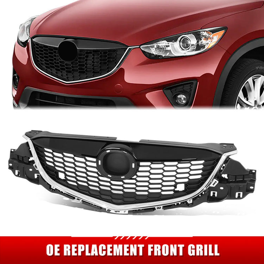 PARRILLA GRILLE - MZ CX5 '13-'14/'15-'16/ GRILLE ASS'Y 13-14/ PAINTED BLACK/ W/CHROME MOULDING//PARTS.NO,MA1200187//OEM NO,KD4550710F