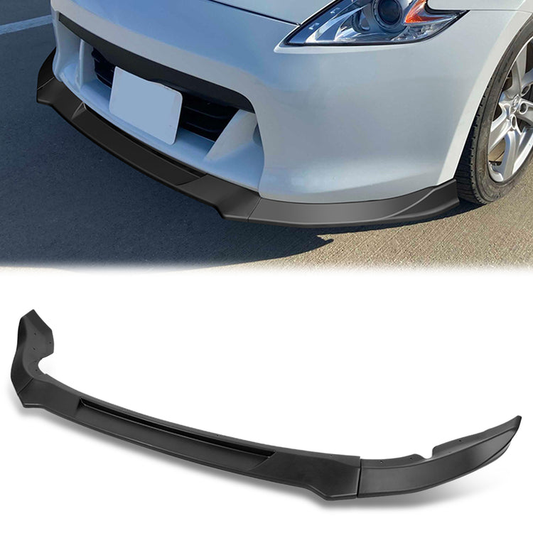 LIP FRONTAL 09-12 NISSAN 370Z - REQUIRES DRILLING BUMPER FOR INSTALLATION - 3PC - MATTE BLACK