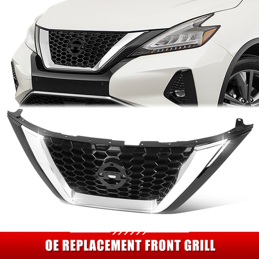 PARRILLA GRILLE - DS MURNO 15-18/19-22/ GRILLE ASS'Y 19-22/ PAINTED BLACK/ W/CHROME MOULDING/ W/O MIDNIGHT EDITION PKG//PARTS.NO,NI1200310//OEM NO,623109UF0A