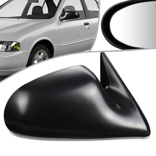 RETROVISOR MIRROR - OEM - 95-99 NISSAN SENTRA - POWERED - TEXTURED - BLACK - RIGHT