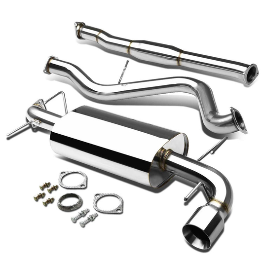 TUBERIA CATBACK CATBACK - 08-14 SUBARU IMPREZA WRX / STI 5-DOOR HATCHBACK - SINGLE ROLLED TIP - OE STYLE - STAINLESS STEEL
