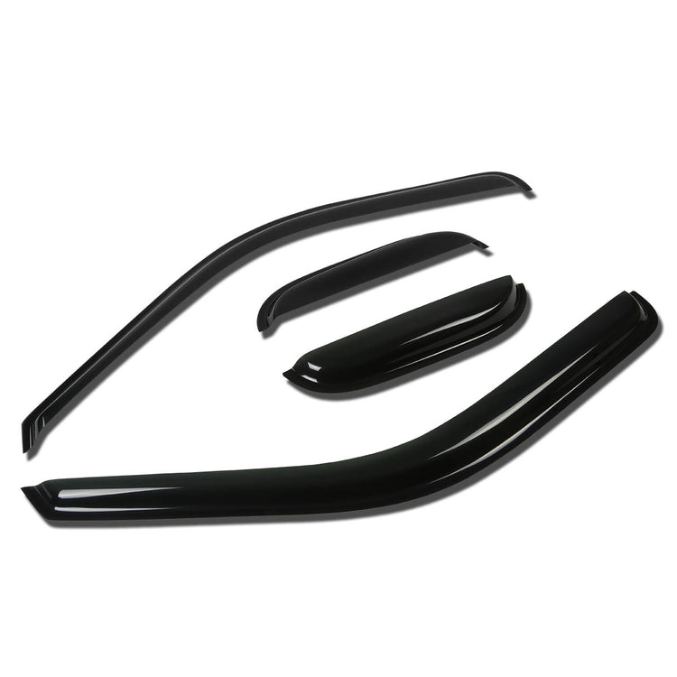PROTECTOR DE VENTANA WINDOW VISORS - 99-15 FORD F-250, F-350 SUPER DUTY - 4PCS - EXTENDED CAB - DARK SMOKE