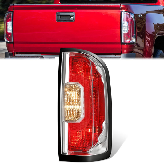FAROS TRASEROS OE STYLE - 15-22 GMC CANYON - 921 REVERSE / 7443 TURN SIGNAL / 7443 TAIL LIGHT - CHROME HOUSING - RIGHT