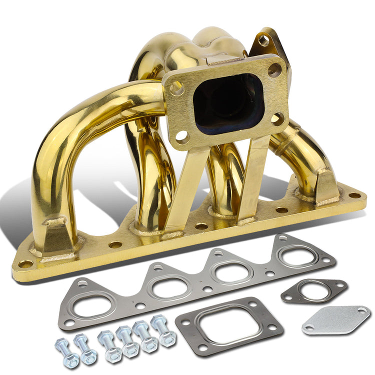 TURBO MANIFOLD TURBO MANIFOLD - SS - 93-01 HONDA PRELUDE W/ H22 ENGINES - T3 - 38MM WASTEGATE PORT - 42MM OD PRIMARY PIPING