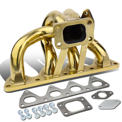 TURBO MANIFOLD TURBO MANIFOLD - SS - 93-01 HONDA PRELUDE W/ H22 ENGINES - T3 - 38MM WASTEGATE PORT - 42MM OD PRIMARY PIPING