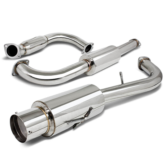 TUBERIA CATBACK CATBACK - 95-99 MITSUBISHI ECLIPSE GST - SINGLE TIP - 3-INCH PIPE - STAINLESS STEEL