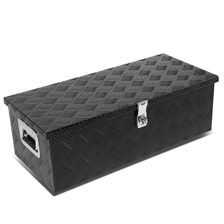 CAJA DE HERRAMIENTAS UNIVERSAL - TRUCK / TRAILER - W/ LOCK & KEY - ALUMINUM - 30" X 13" X 10" - BLACK
