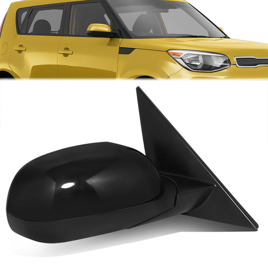 RETROVISOR MIRROR - OE STYLE - KIA SOUL 14-19 - WITH POWER - PASSENGER SIDE - PAINT TO MATCH - BLACK
