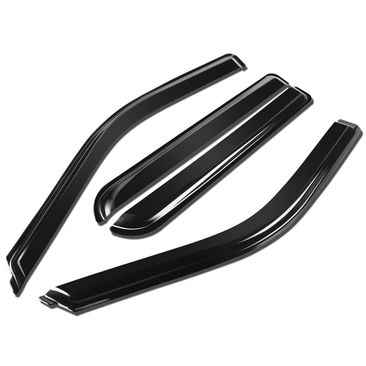 PROTECTOR DE VENTANA WINDOW VISORS - 15-22 FORD F-150 / 17-22 FORD F-150 RAPTOR / F-250 F-350 F-450 F-550 SUPER DUTY SUPERCREW - 4PCS - SMOKE