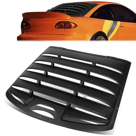 PERSIANA TRASERA REAR WINDOW LOUVER - 95-03 CHEVY CAVALIER, PONTIAC SUNFIRE - FITS 2-DR MODELS ONLY - 1PC - BLACK