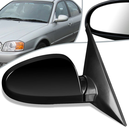 RETROVISOR MIRROR - OEM - 01-06 KIA OPTIMA LX / 01-06 KIA MAGENTIS LX - POWERED - PAINTABLE - BLACK - RIGHT