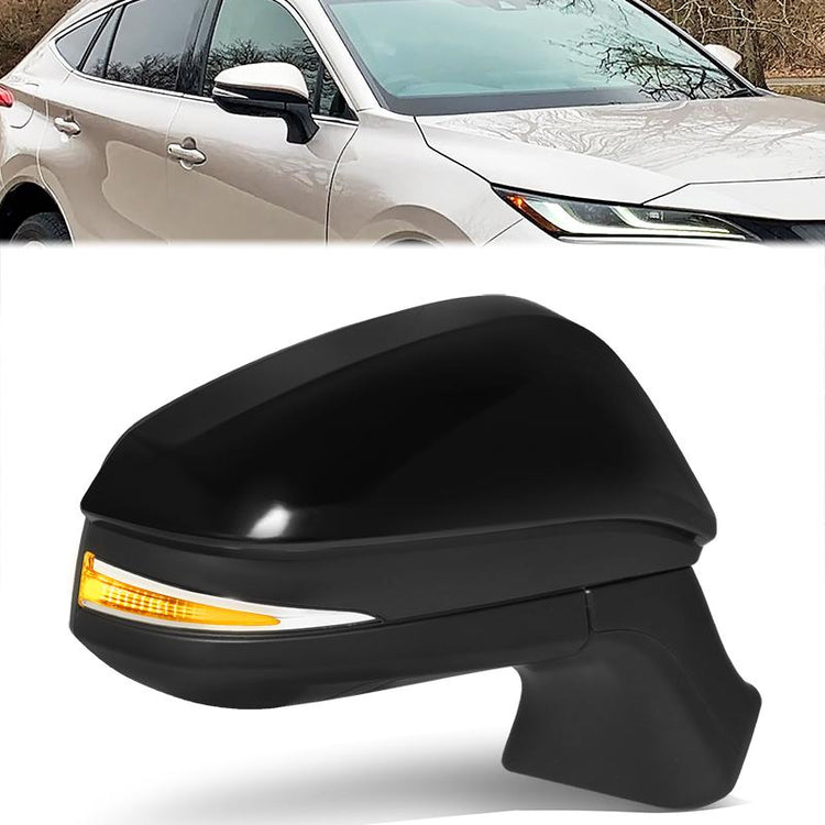 RETROVISOR MIRROR - OE STYLE - TOYOTA VENZA 2021-2024 - WITH POWER WITH HEATED WITH SIGNAL WITH BLIND SPOT - PASSENGER RIGHT SIDE - BLACK