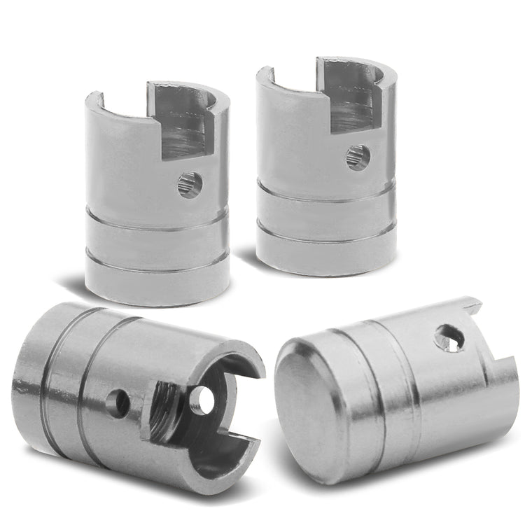 ACCESORIOS 17MM / 1.00" TALL - PISTON STYLE - SILVER