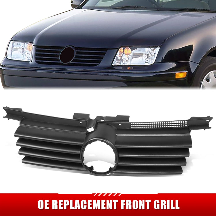 PARRILLA GRILLE - VG BORA/JETA '98-'04/ GRILLE ASS'Y 98-03/ W/PRIMED W/OUTER FRAME/ (INNER+OUTER)/ (PERFORMANCE)//PARTS.NO,VW1200131//OEM NO,1J5853651KGRU-PFM
