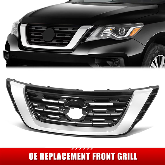 PARRILLA GRILLE - DS PAHFDR 13-16/17-21(R52)/ GRILLE ASS'Y 17-20/ PAINTED SILVER BLACK/ W/O AROIND VIEW (S/SV/SL)//PARTS.NO,NI1200296//OEM NO,623109PF1A