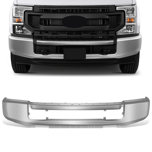 DEFENSA FORD F-250 SUPER DUTY 2020-2022 - FORD F-350 SUPER DUTY 2020-2022 - FITS MODELS WITHOUT FOG LAMPS - CHROME
