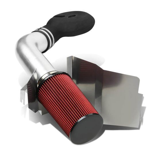 FILTRO DE AIRE ALTO FLUJO HEAT SHIELD - 97-99 DODGE DAKOTA V8 / 98-99 DURANGO V8 - ALUMINUM PIPING - SILVER
