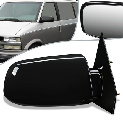 RETROVISOR MIRROR - OEM - 88-98 CHEVY ASTRO / 88-98 GMC SAFARI - POWERED - PAINTABLE - BLACK - RIGHT