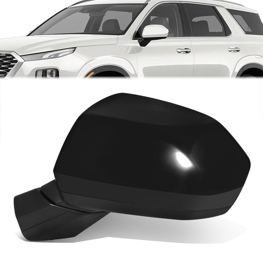 RETROVISOR MIRROR - OE STYLE - HYUNDAI PALISADE 20-22 - WITH POWER WITH HEATED GLASS - DRIVER SIDE - PAINT TO MATCH - BLACK