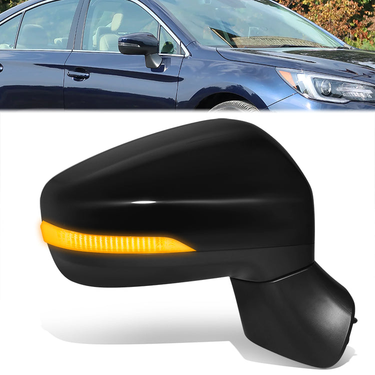 RETROVISOR MIRROR - OE STYLE - SUBARU LEGACY 18-19 - SUBARU OUTBACK 18-19 - WITH POWER WITH HEATED WITH SIGNAL - PASSENGER SIDE - PAINT TO MATCH - BLACK