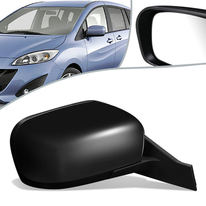 RETROVISOR MIRROR - OEM - 11-17 MAZDA 5 - POWERED - FOLDING - BLACK MATERIAL - RIGHT