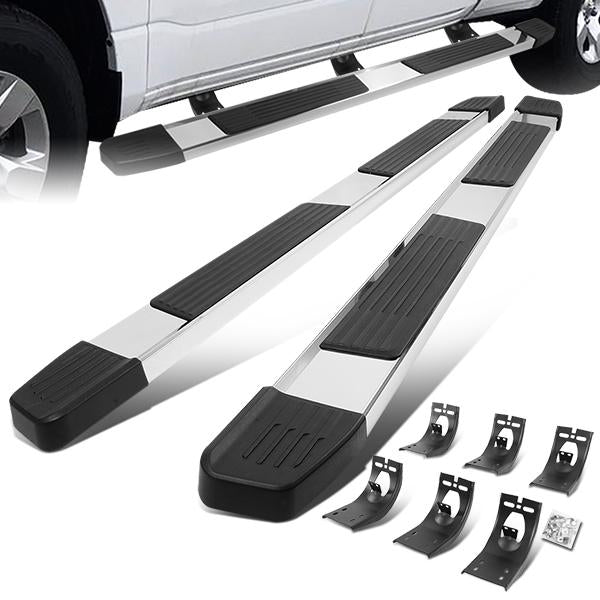 ESTRIBOS 5.25" - 09-18 DODGE RAM 1500 / 11-20 DODGE RAM 2500, 3500 / 2019 DODGE RAM 1500 CLASSIC - CREW CAB - CHROME / BLACK