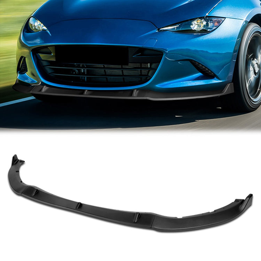 LIP FRONTAL 16-22 MAZDA MIATA - REQUIRES DRILLING BUMPER FOR INSTALLATION - 3PC - MATTE BLACK