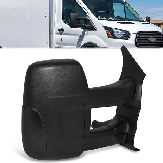 RETROVISOR MIRROR - OE STYLE - FORD TRANSIT 150 2015-2019 - FORD TRANSIT 250 2015-2019 - FORD TRANSIT 350 2015-2019 - WITH HIGH ROOF LONG ARM - PASSENGER RIGHT SIDE - BLACK