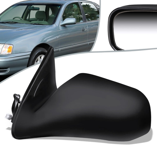 RETROVISOR MIRROR - OEM - 95-99 TOYOTA AVALON - POWERED - BLACK MATERIAL - LEFT